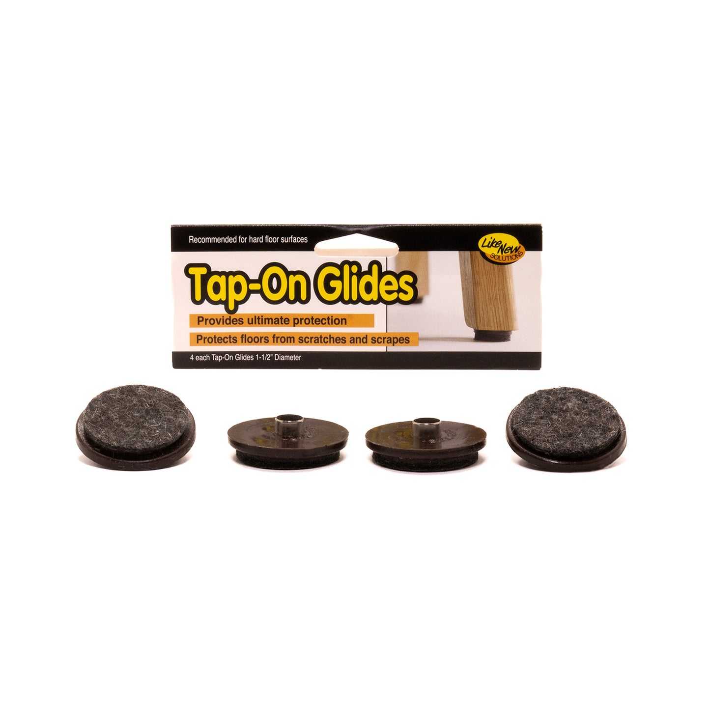 TAP-ON, FELT, 1-1/2", 4/PK