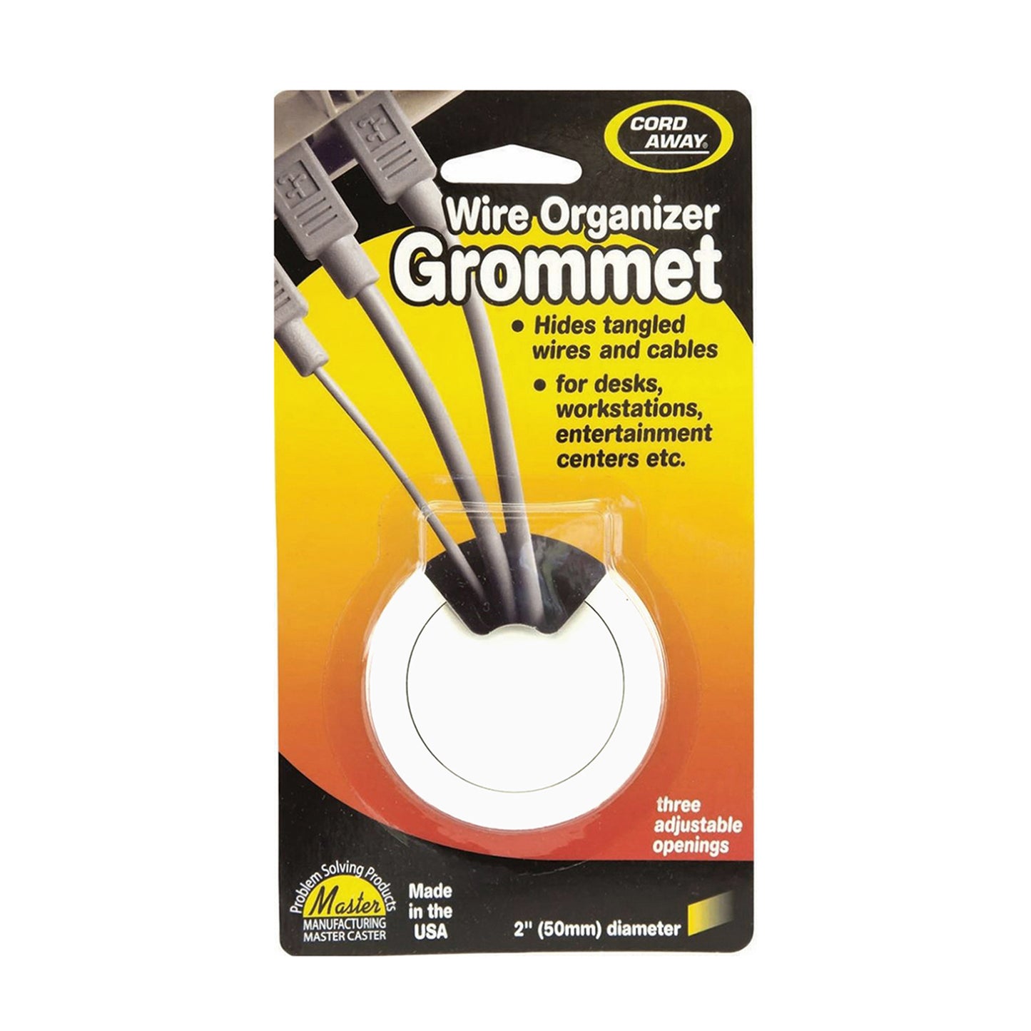 GROMMET, ADJUSTABLE, 50MM, WHITE