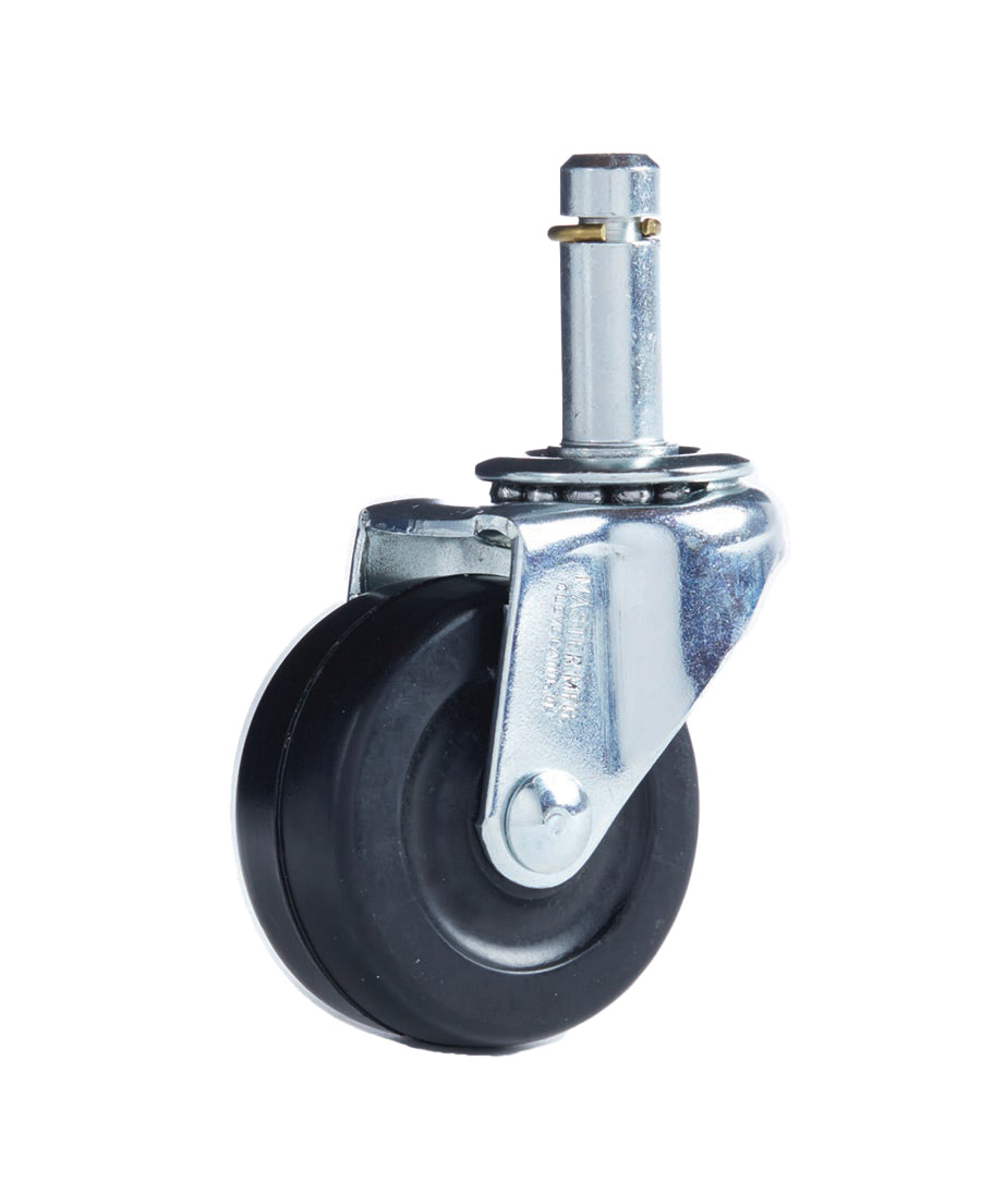 STANDARD, 2"SOFT WHEEL, B-STEM, ZINC, 4/ST