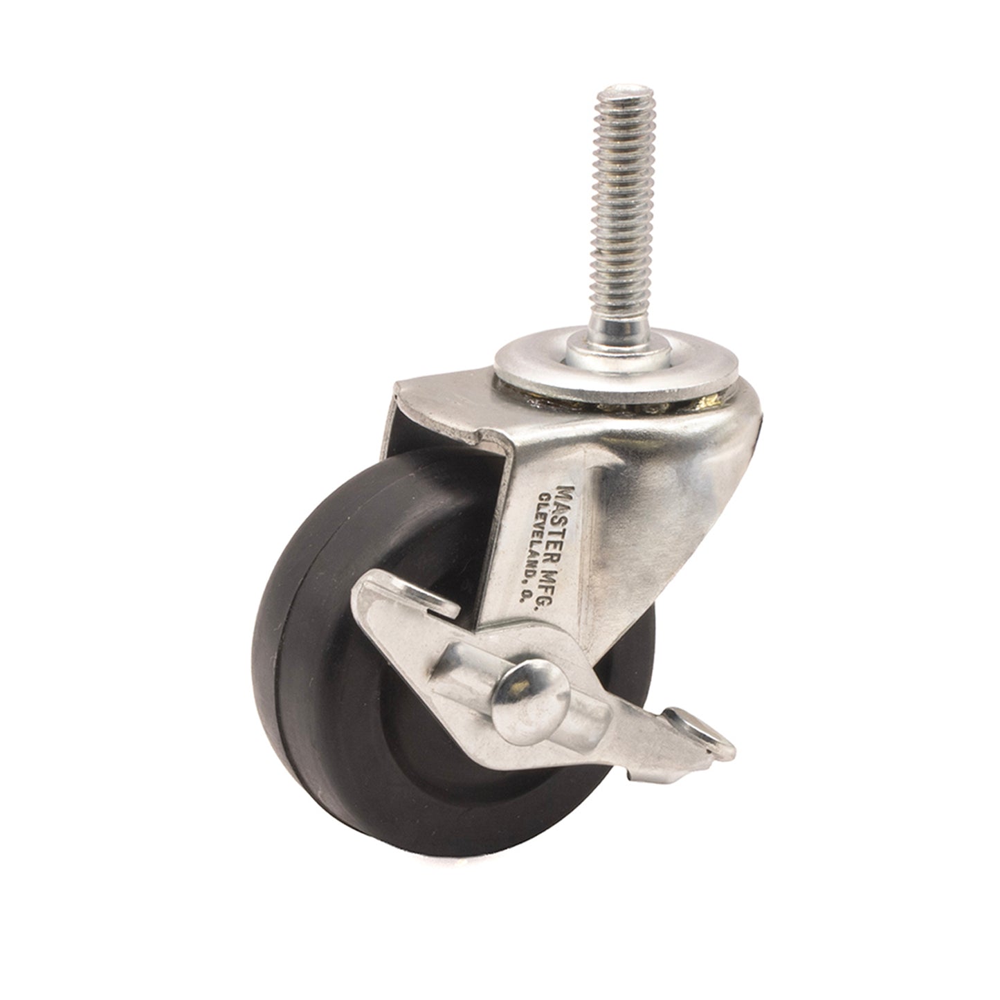 STANDARD, 2"SOFT WHEEL, U-STEM, ZINC, WITH 4 BRAKES, 4/ST