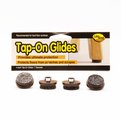 TAP-ON, FELT, 1", 4/PK