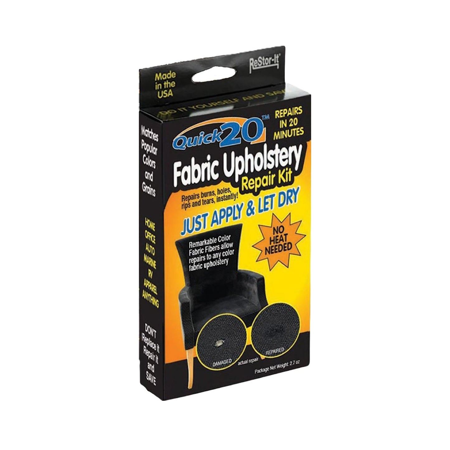 QUICK 20 FABRIC/UPHOLSTERY REPAIR KIT