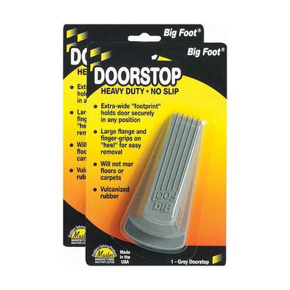 Big Foot® Doorstop, Grey, 2/pk