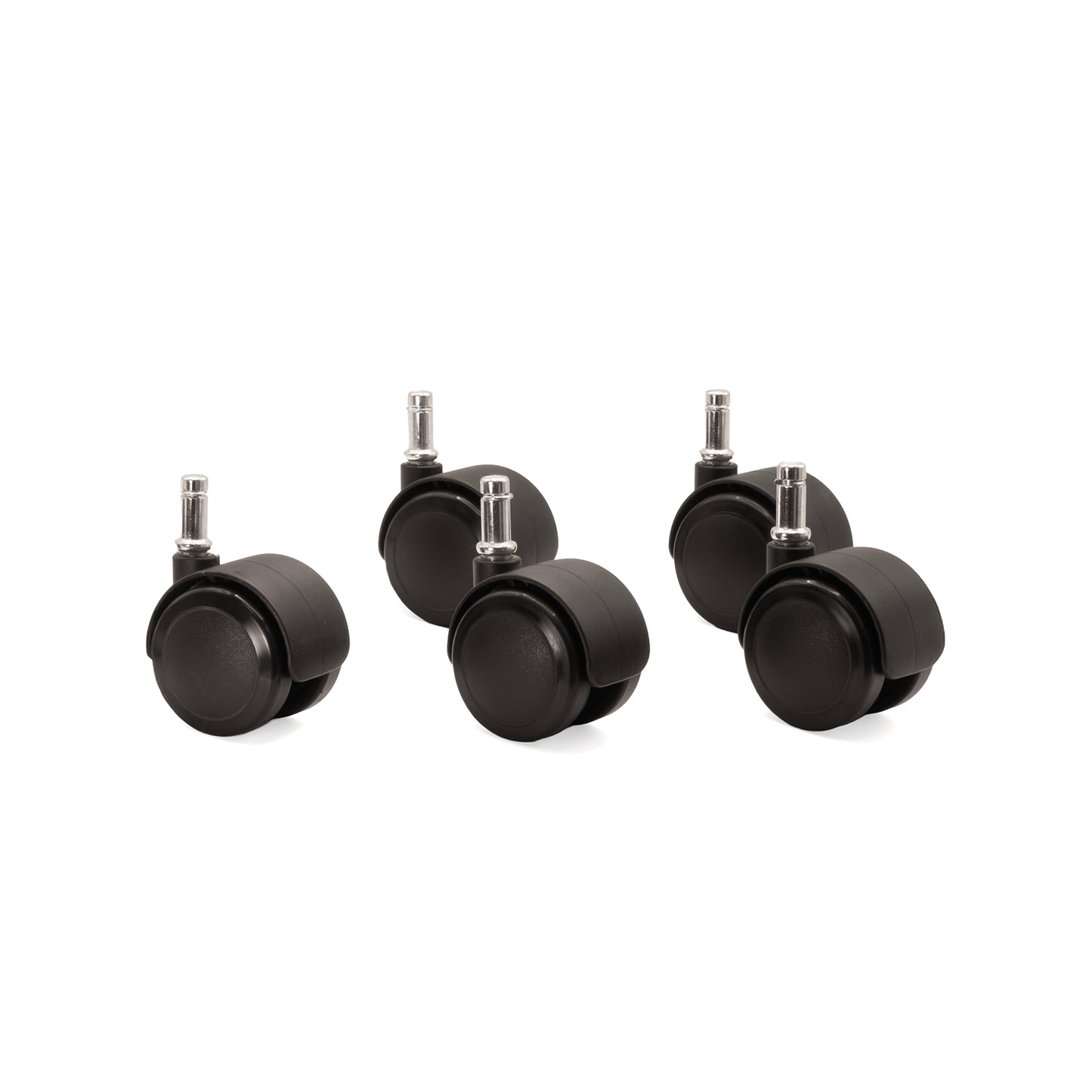 SAFETY CASTER, SOFT WHEEL, STANDARD NECK, K-STEM, 5/ST