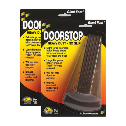Giant Foot® Doorstop, Brown, 2/pk