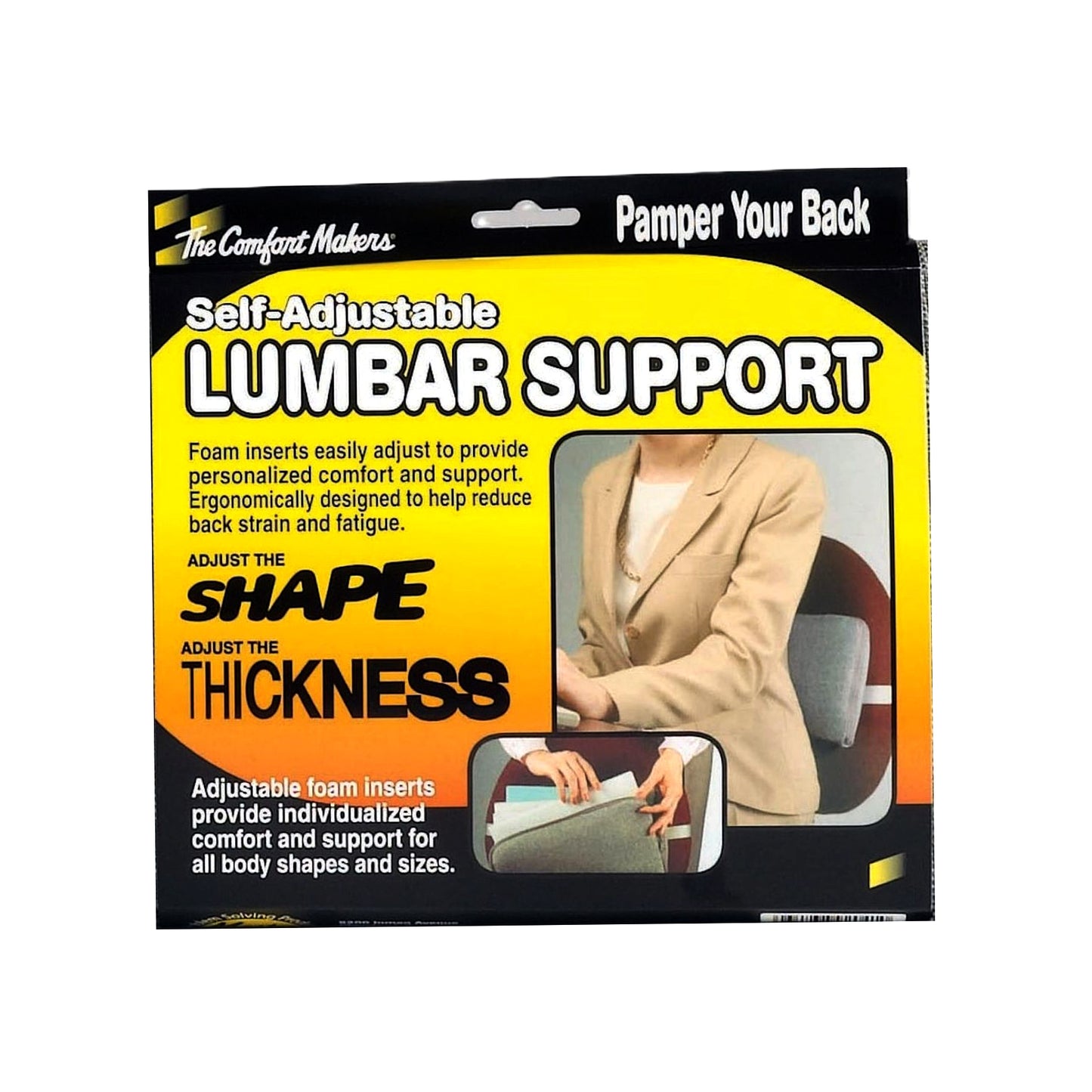 LUMBAR SUPPORT, REGULAR, GREY, 1/PC