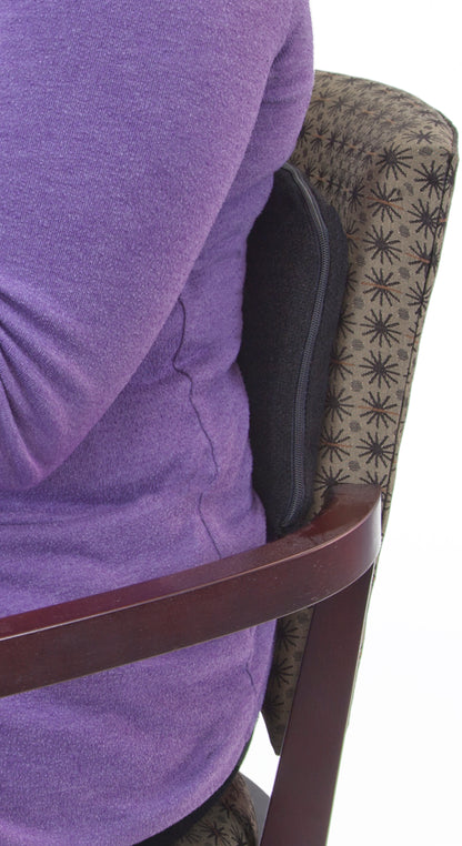 DELUXE MEMORY FOAM LUMBAR SUPPORT, BLACK, 1/PC