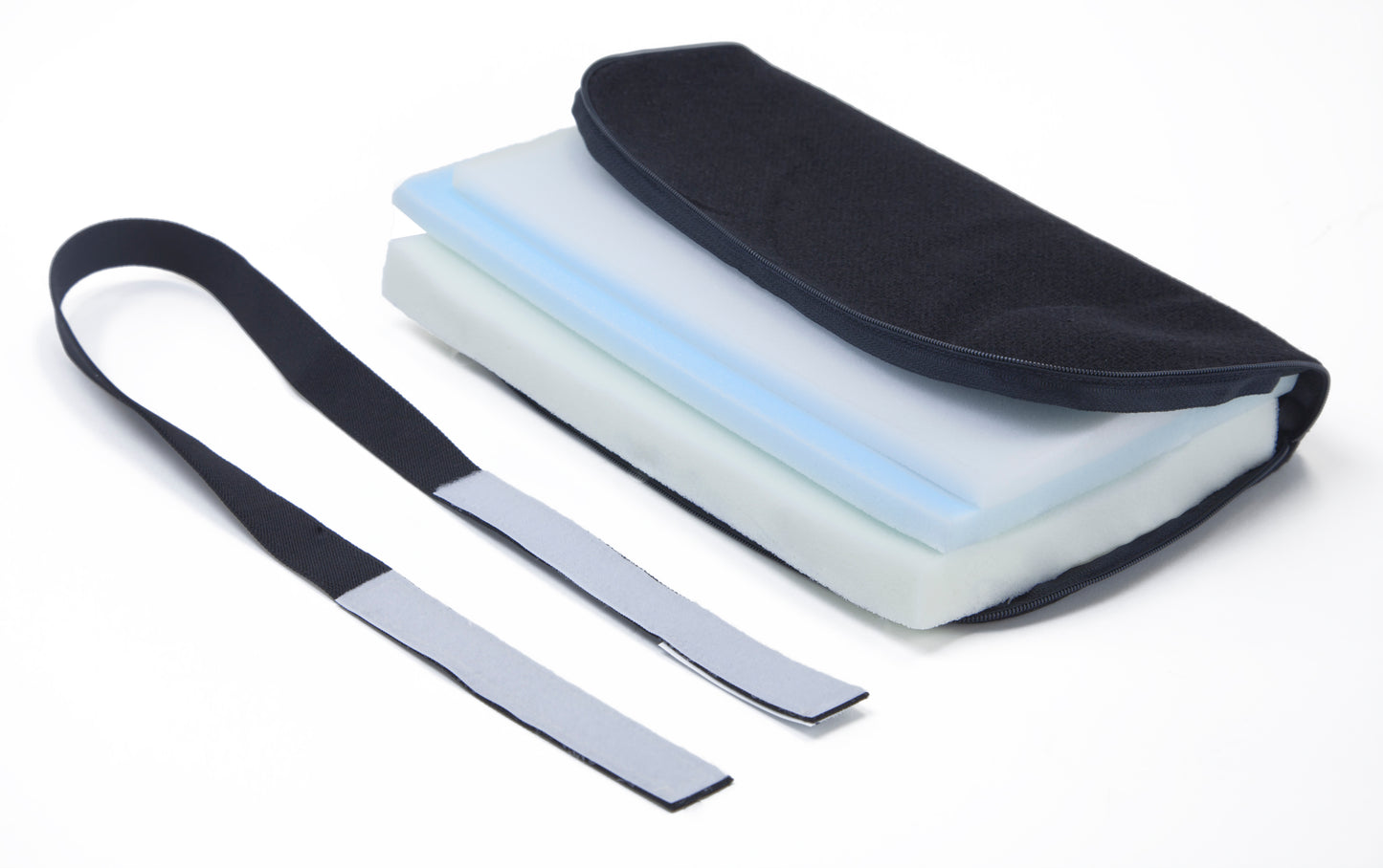 DELUXE MEMORY FOAM LUMBAR SUPPORT, BLACK, 1/PC
