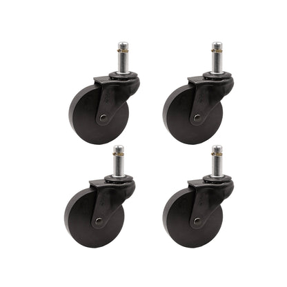 MERCURY, 2-1/2"HARD WHEEL, C-STEM, BLK. OXIDE, 4/ST