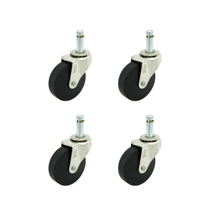 MERCURY, 2-1/2"HARD WHEEL, C-STEM, BRT. NICKEL, 4/ST