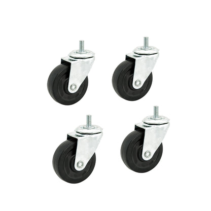 JUPITER 3"SOFT WHEEL T-STEM ZINC, 4/ST