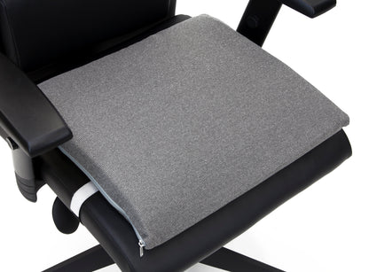 DELUXE MEMORY FOAM SEAT/BACK CUSHION, GREY, 1/PC