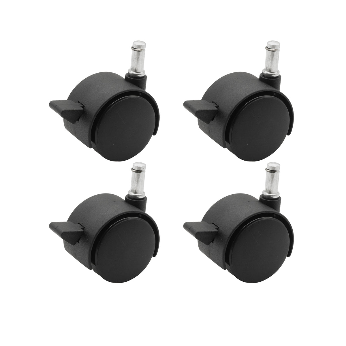 DUET, HARD WHEEL, K-STEM, MATTE BLACK, WITH BRAKE