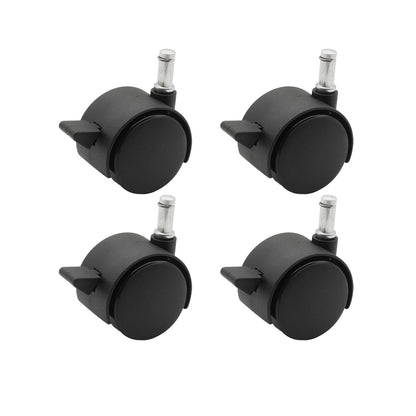 DUET, HARD WHEEL, K-STEM, MATTE BLACK, WITH BRAKE