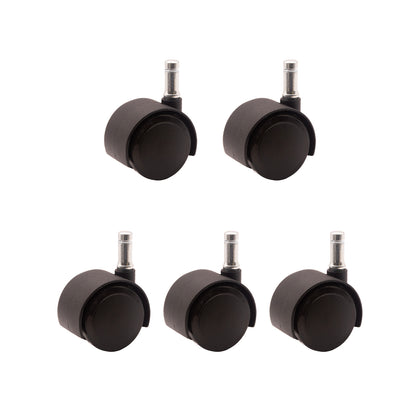 DUET, SOFT WHEEL, K-STEM, MATTE BLACK, 5/ST