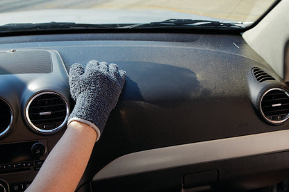 MICROFIBER AUTO DUSTING GLOVES, CHARCOAL 1/PAIR