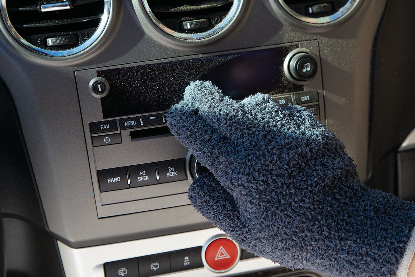 MICROFIBER AUTO DUSTING GLOVES, CHARCOAL 1/PAIR