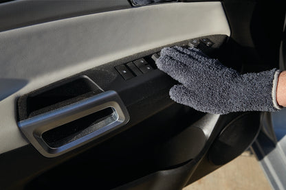 MICROFIBER AUTO DUSTING GLOVES, CHARCOAL 1/PAIR