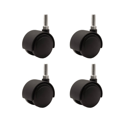 DUET, SOFT WHEEL, T-STEM, MATTE BLACK, 4/ST