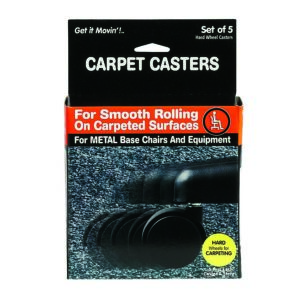 Get it Movin' Carpet Casters for Metal Bases