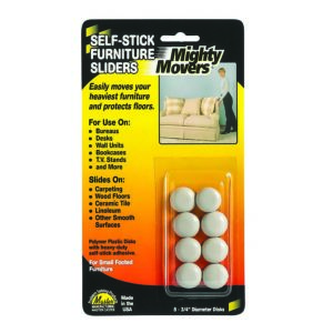 Mighty Movers® Furniture Sliders, Self-Stick