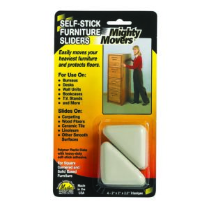 Mighty Movers® Furniture Sliders, Self-Stick, Triangles