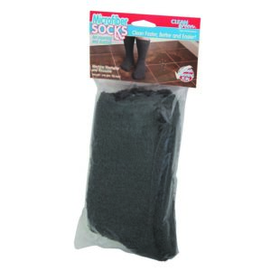 CleanGreen® Microfiber Dusting Socks, Charcoal, 18043